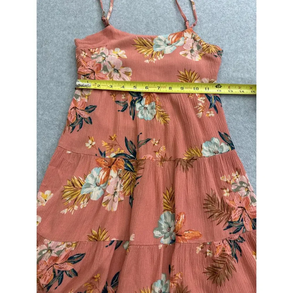 O’Neill Girl’s Jillian Punta Tropical Tiered Dress – Size Small